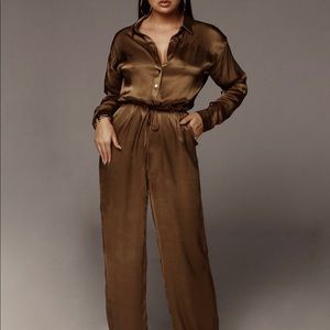 JLUXLABEL SILK JUMPSUIT